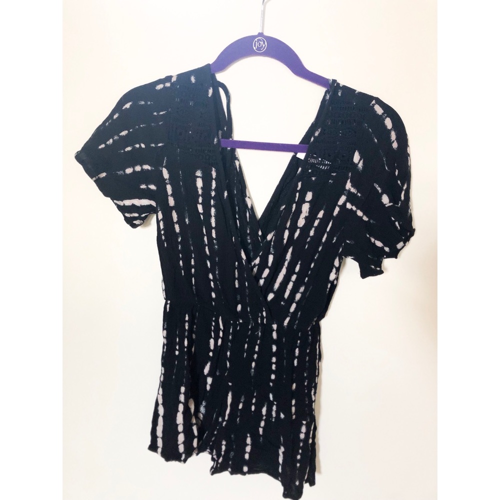 Black and white romper. Worn once, super comfy!